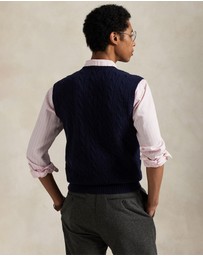 Polo Ralph Lauren - ICONIC EXCLUSIVE - Cable-Knit Wool-Cashmere Sweater Vest