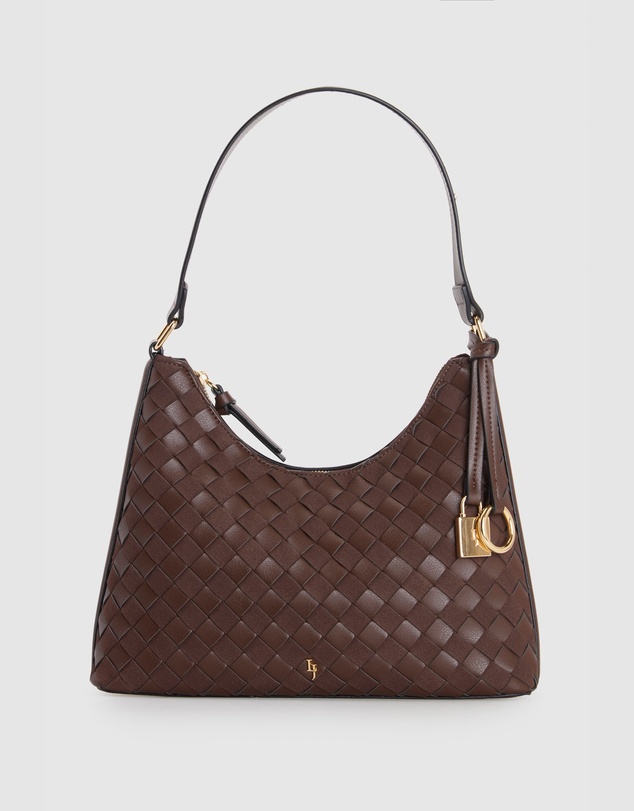 Laura Jones - Freya Weave Shoulder Bag