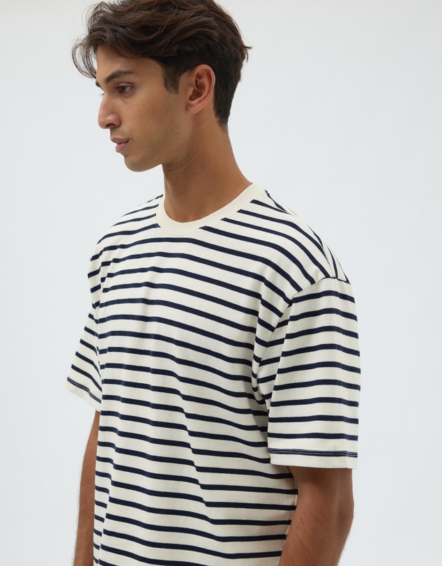 AERE - Heavyweight Stripe SS Tee