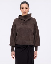 Minima Esenciales - Rian Wool Cashmere Funnel Neck Jumper