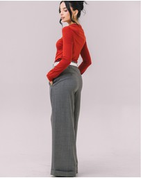 Youmsara - The Valenza Wool–Silk Trouser