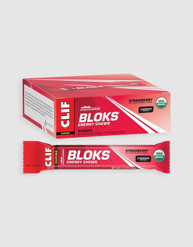 CLIF - Strawberry Bloks Energy Chews - 18x60g