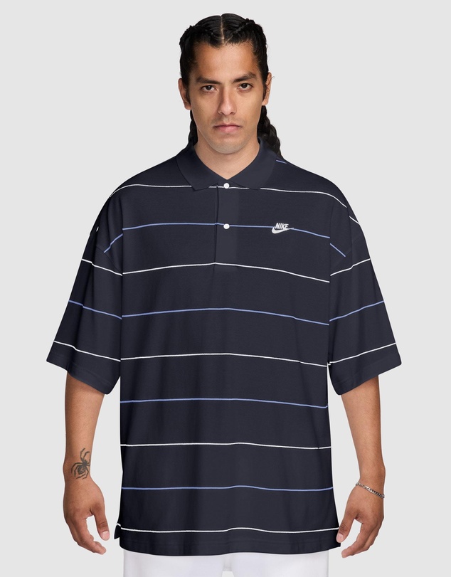Nike - Sportswear Club Oversized Striped Polo