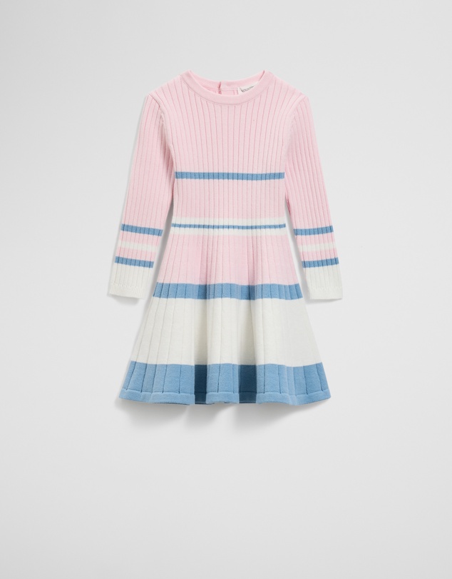 Country Road - Organically Grown Cotton Blend Variegated Stripe Knit Dress
