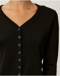 Tussah - Simone Cotton Blend V-Neck Knit Cardigan