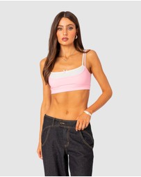 EDIKTED - Gracie layered bra top