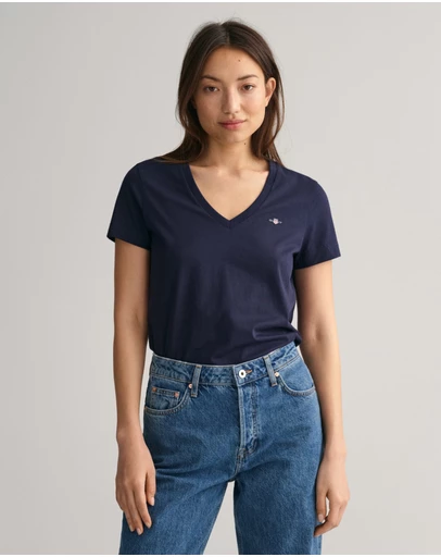Gant - Shield V-Neck T-Shirt