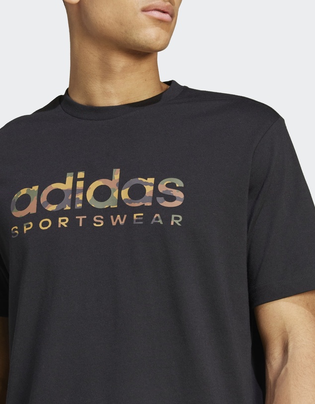 adidas Sportswear - Camo Linear Graphic Tee Mens