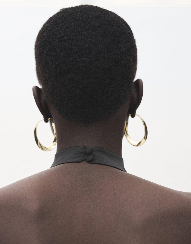 M.N.G - Draped Neck Satin Top