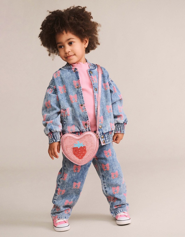 Huxbaby - Dreamy Denim Cherry Jacket - Babies-Teens