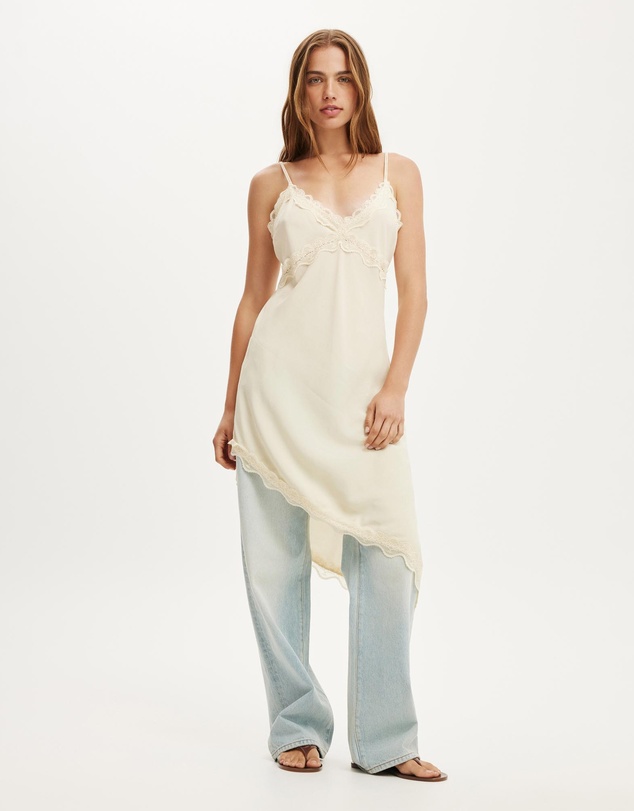 Cotton On - Layla Lace Slip Midi Dress