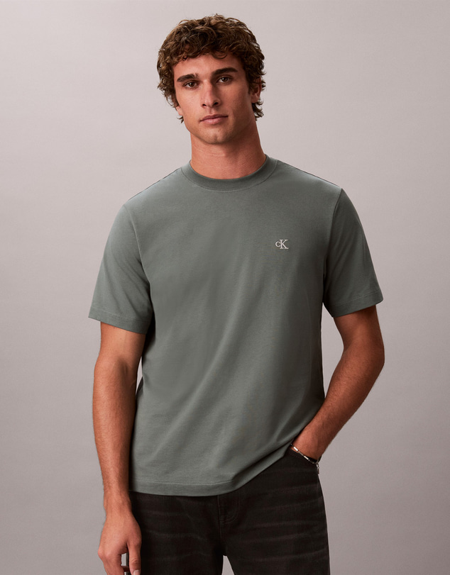 Calvin Klein Jeans - Embroidered Monogram Logo Relaxed T-Shirt
