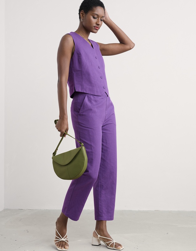 Seasalt - Seasalt Cornwall Purple Erica Waistcoat