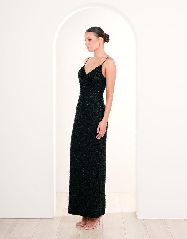Pilgrim - Lalor Cowl Neck Beaded Gown