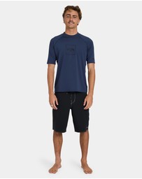Billabong - Mens Boxed Arch Short Sleeve Rashguard
