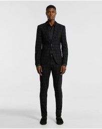 yd. - Alpa Check Stretch Blazer