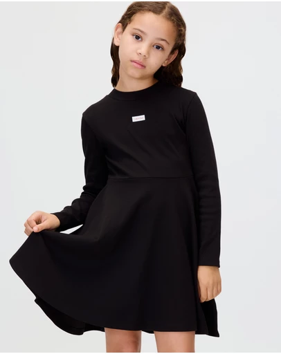 Calvin Klein Jeans - Girls Ribbed Long Sleeve Dress