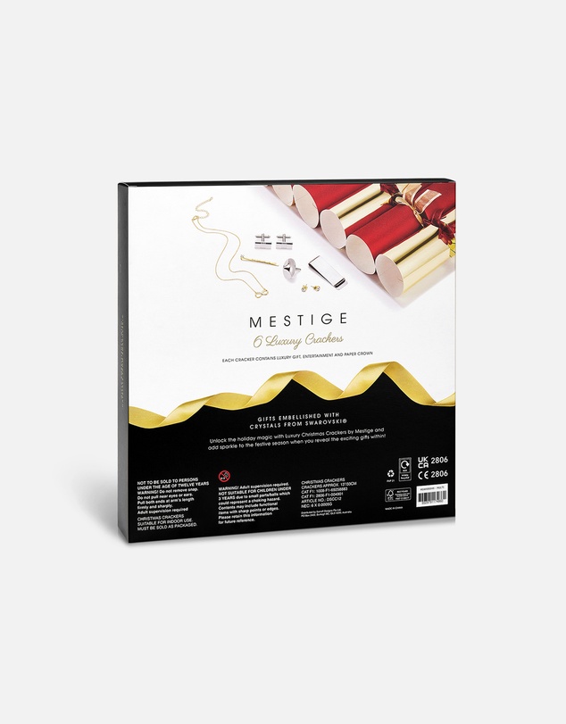 Mestige - Sustainable Christmas Crackers – Gifts Embellished with crystals by Swarovski® - Red & Gold
