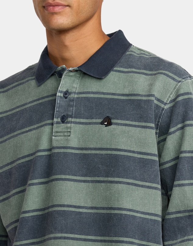 RVCA - Mens KSL Polo Long Sleeve Shirt