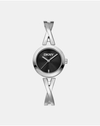 DKNY - Half Bangle Silver 26mm Womens Watch