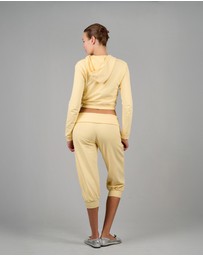 Love and Nostalgia - ‘Weekender’ Capri Track Pant - Lemon Yellow