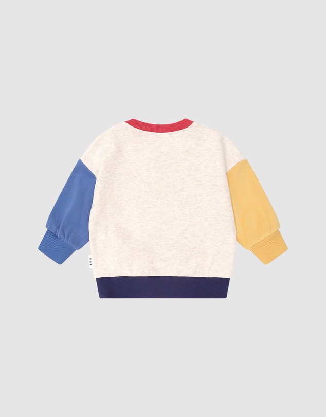 Huxbaby - Camping Dino Colour Block Sweatshirt - Babies