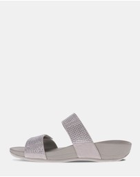 Mia Vita - Avoca Slide Sandal - Silver Rhinestone