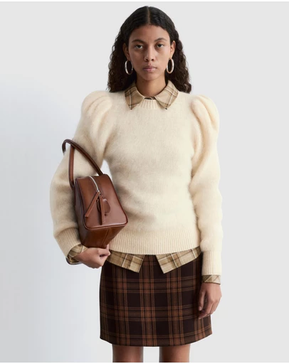 & Other Stories - Mohair-Blend Puff-Sleeve Jumper