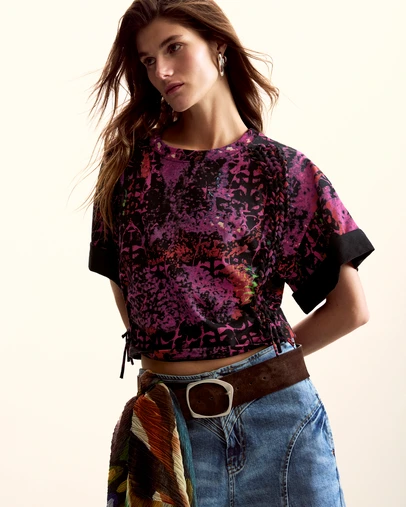 Desigual - Ethnic T-shirt designed by Mr. Christian Lacroix