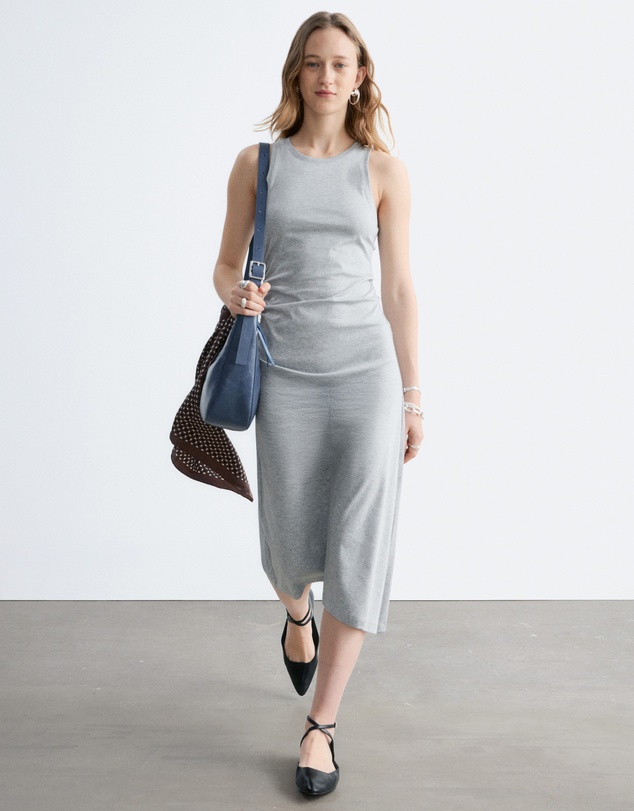 & Other Stories - Ruche Asymmetric Midi Dress