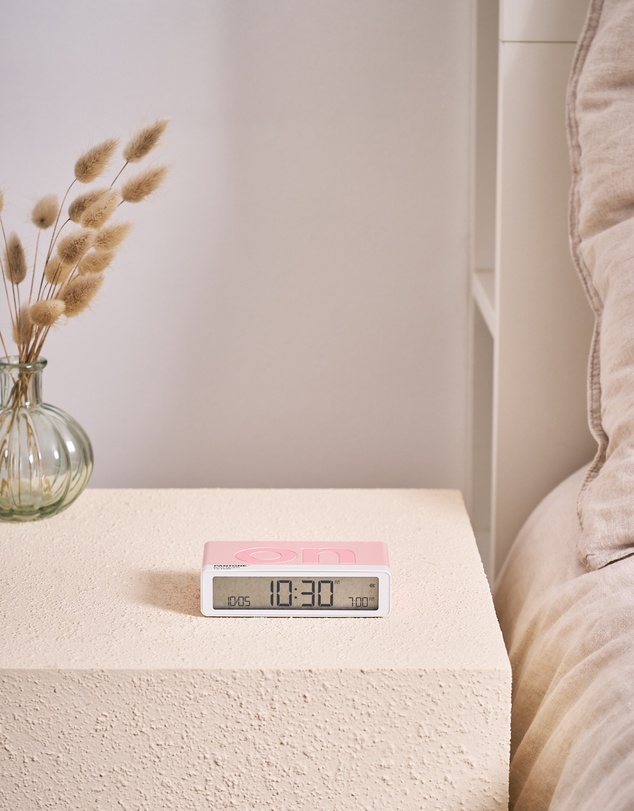 Lexon - Lexon Flip Classic Reversible Alarm Clock PANTONE - Rose Pink