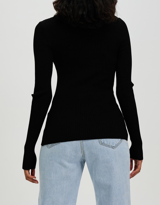 White By FTL - Pansy Rib Top