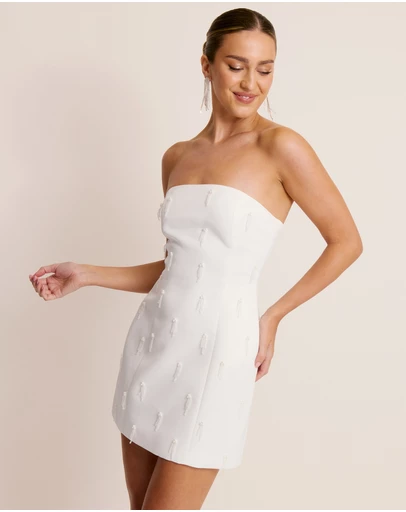 Six Stories - Embellished Diamante Mini Dress