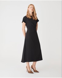 Forcast - Bianca Side Pleat Midi Dress