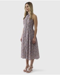 Farage - Liberty Halter Shirtdress