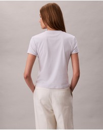 Calvin Klein - Supima Cotton Emblem Logo Baby Tee
