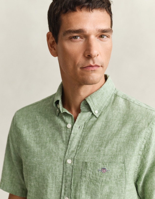 Gant - Cotton Linen Short Sleeve Shirt