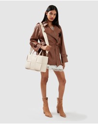 Belle & Bloom - BFF Belted Leather Jacket
