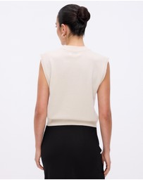 Minima Esenciales - Naya Cashmere Blend Knitted Top