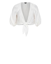 City Chic - Sweet Tie Cover Up Shirt
