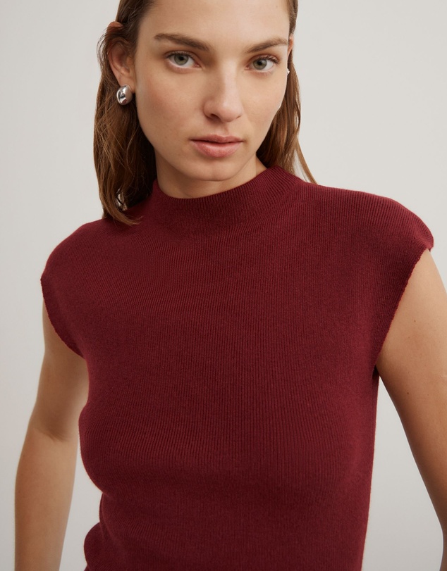 Witchery - High Neck Knit T-shirt