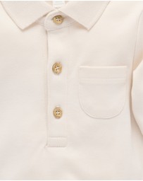 Purebaby - Thick Bodysuit with Collar - Kids-Babies