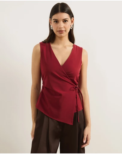 Atmos&Here - Ellie Wrap Waist Vest Top