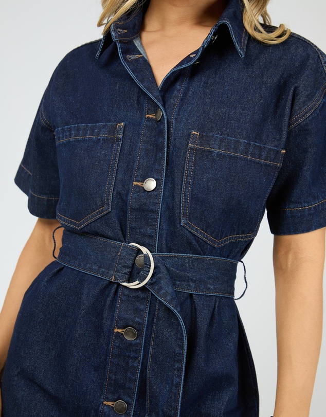 All About Eve - Sunny Denim Mini Dress Indigo