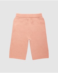 Kynd Baby - Embroidered Knit Flare Pant in Pearl