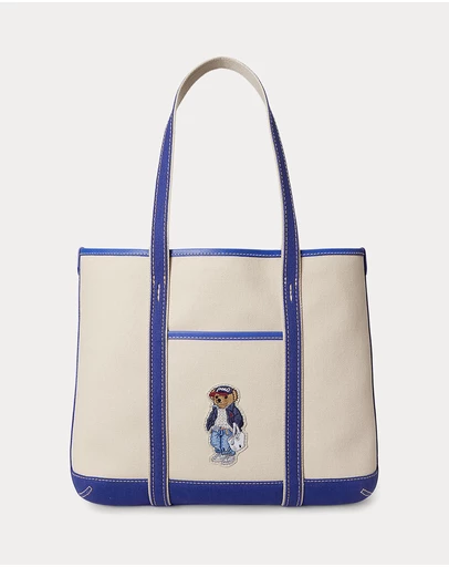 Polo Ralph Lauren - Polo Bear Canvas Small Shopper Tote