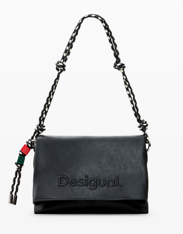 Desigual - Medium bag with logo charm
