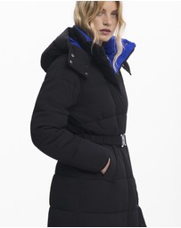Desigual - Long padded puffer jacket