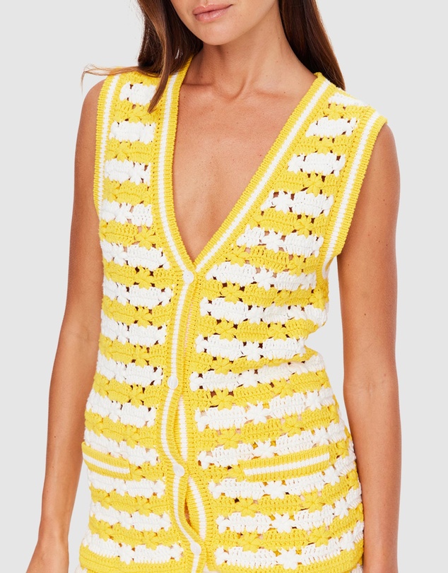 The Upside - Goldie Watson Crochet Vest