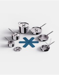 Joseph Joseph - Space Steel 6-piece Stainless-steel Cookware Set with Folding Handles